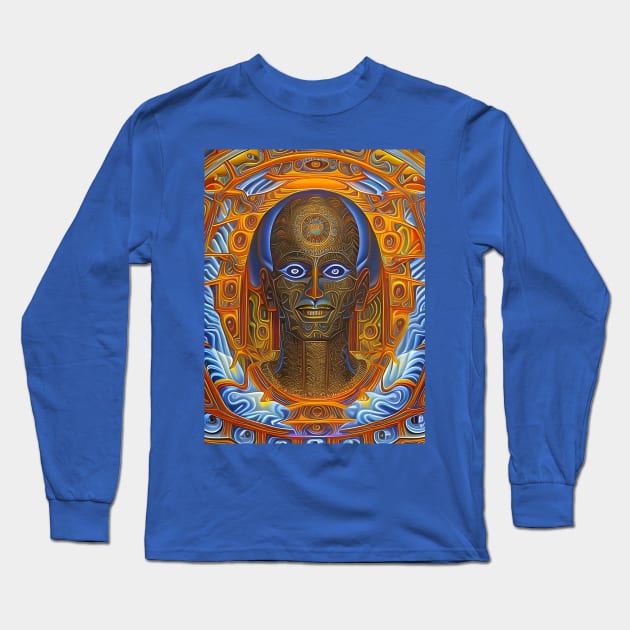 Transcendental Shift (11) - Trippy Psychedelic Art Long Sleeve T-Shirt by TheThirdEye